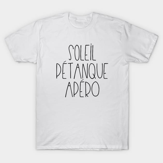 Soleil Pétanque Apéro T-Shirt by LemonBox